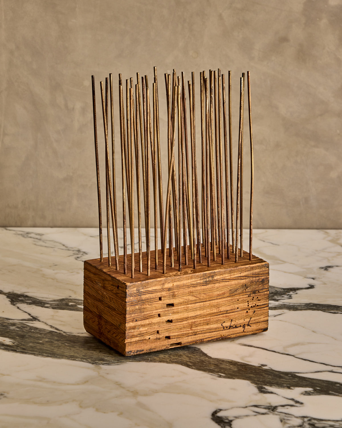 Wood Block Sculpture