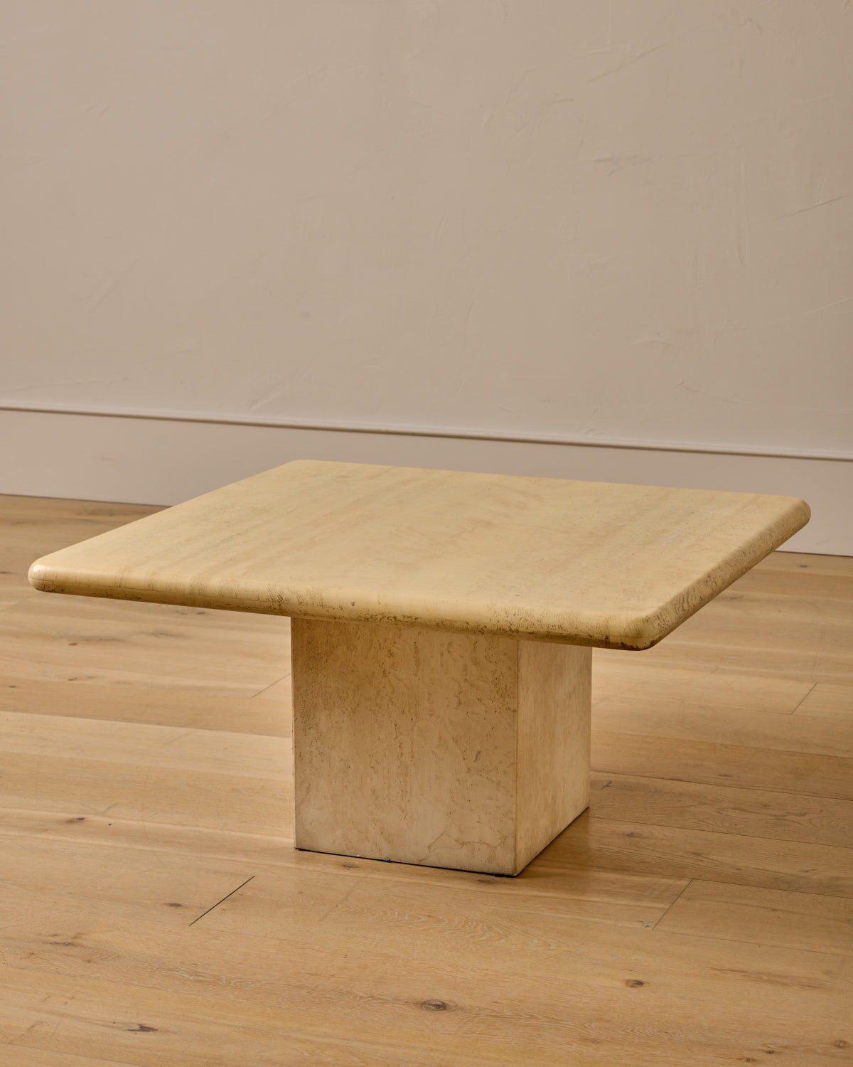 Square Travertine Coffee Table