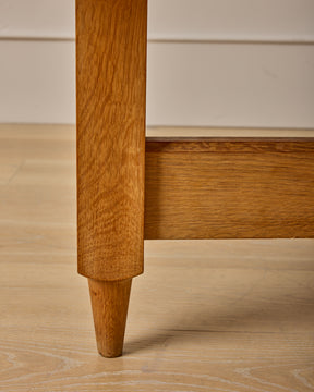Fumé Glass + Oak Coffee Table by Guillerme & Chambron