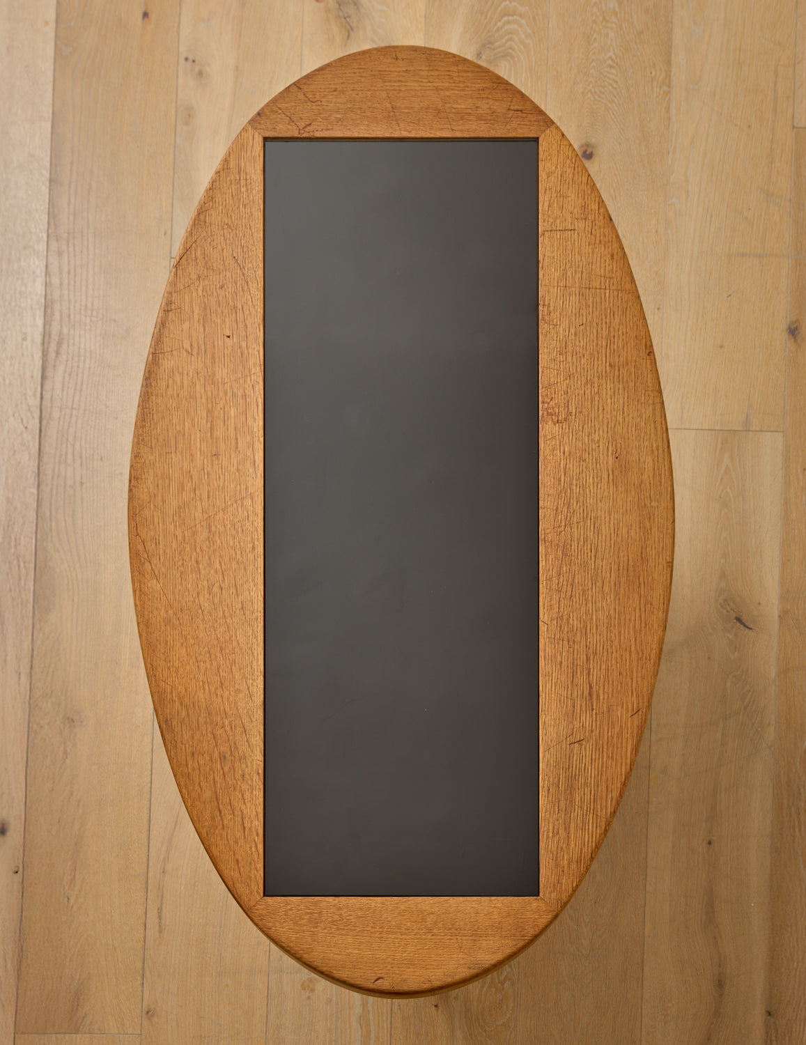 Fumé Glass + Oak Coffee Table by Guillerme & Chambron