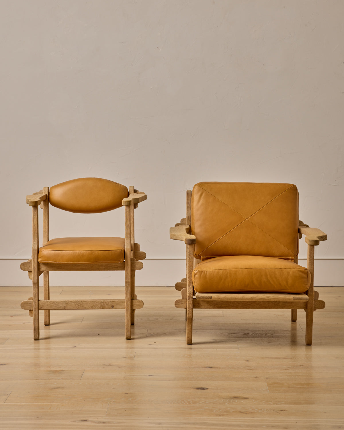 Pair of Leather Arm Chairs