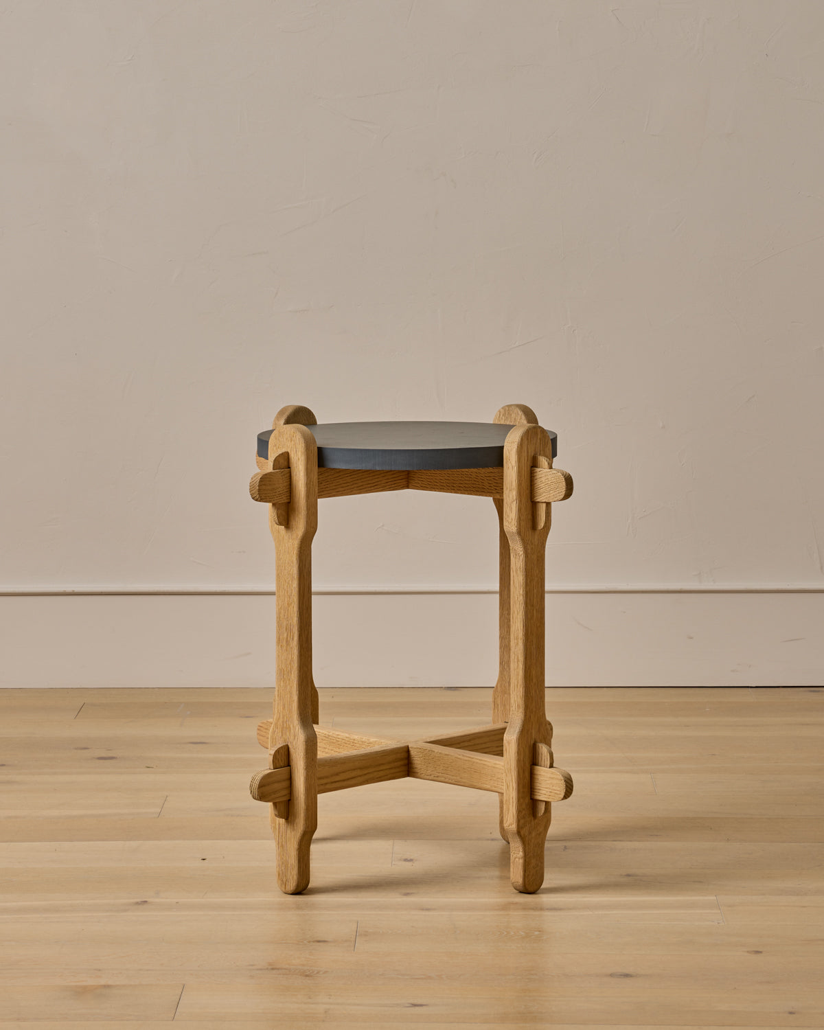 Slate & Oak Side Table