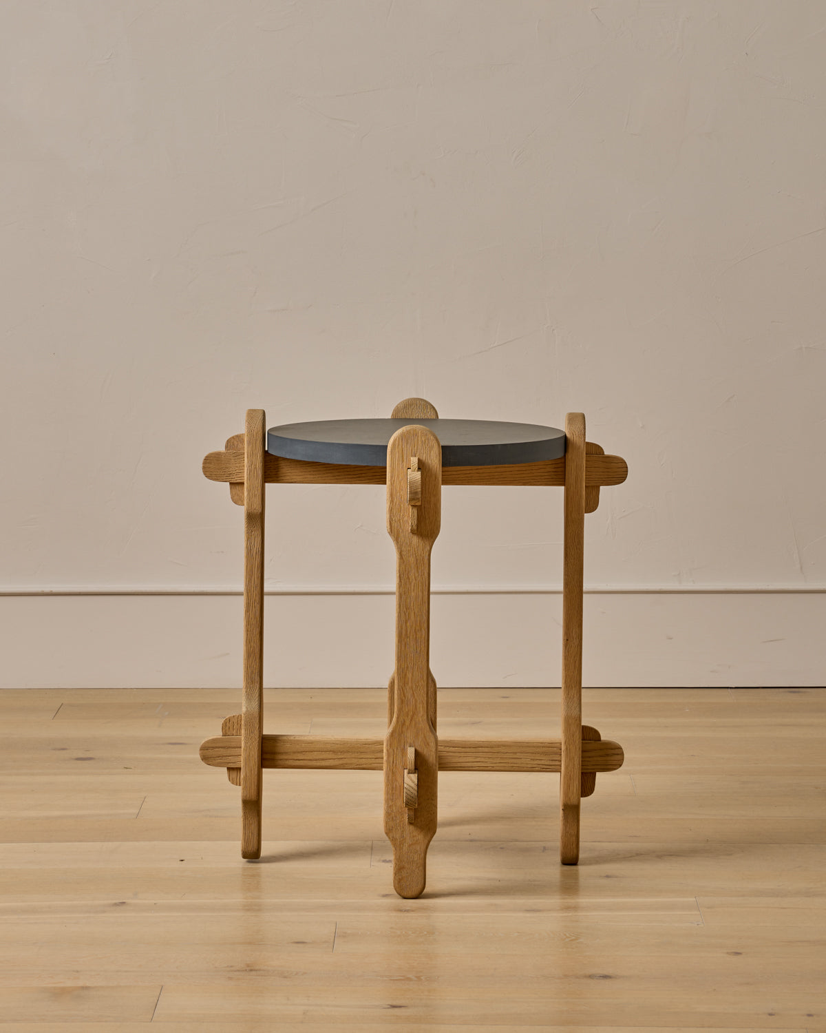 Slate & Oak Side Table