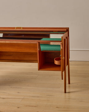 Mid-Century Lift-Top Bar Cabinet