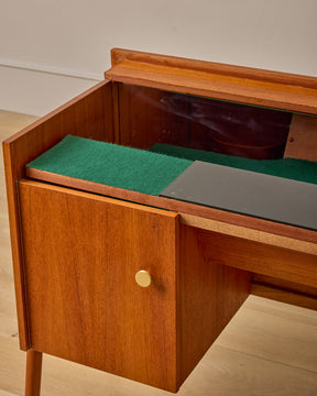 Mid-Century Lift-Top Bar Cabinet