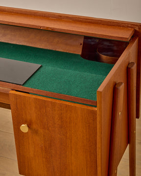 Mid-Century Lift-Top Bar Cabinet