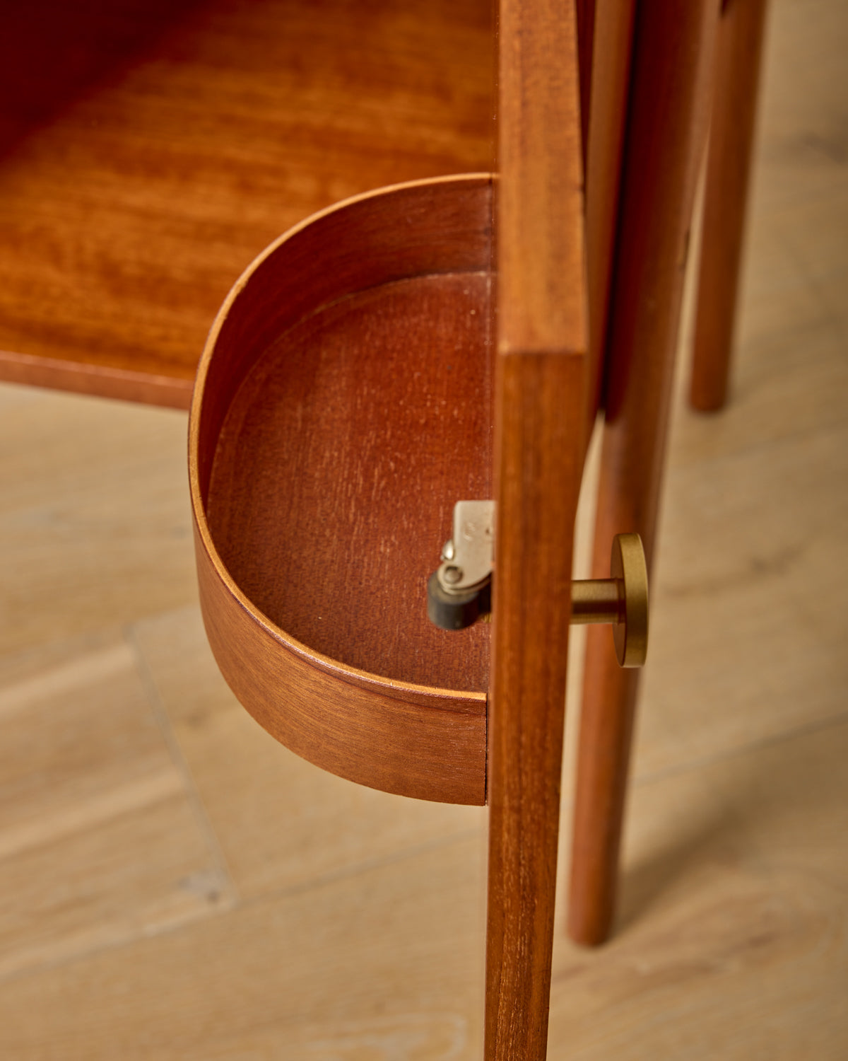 Mid-Century Lift-Top Bar Cabinet