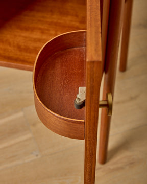 Mid-Century Lift-Top Bar Cabinet