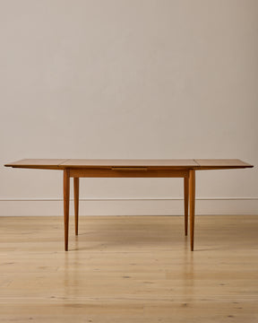 1960s German Beech and Teak Table for ALMA