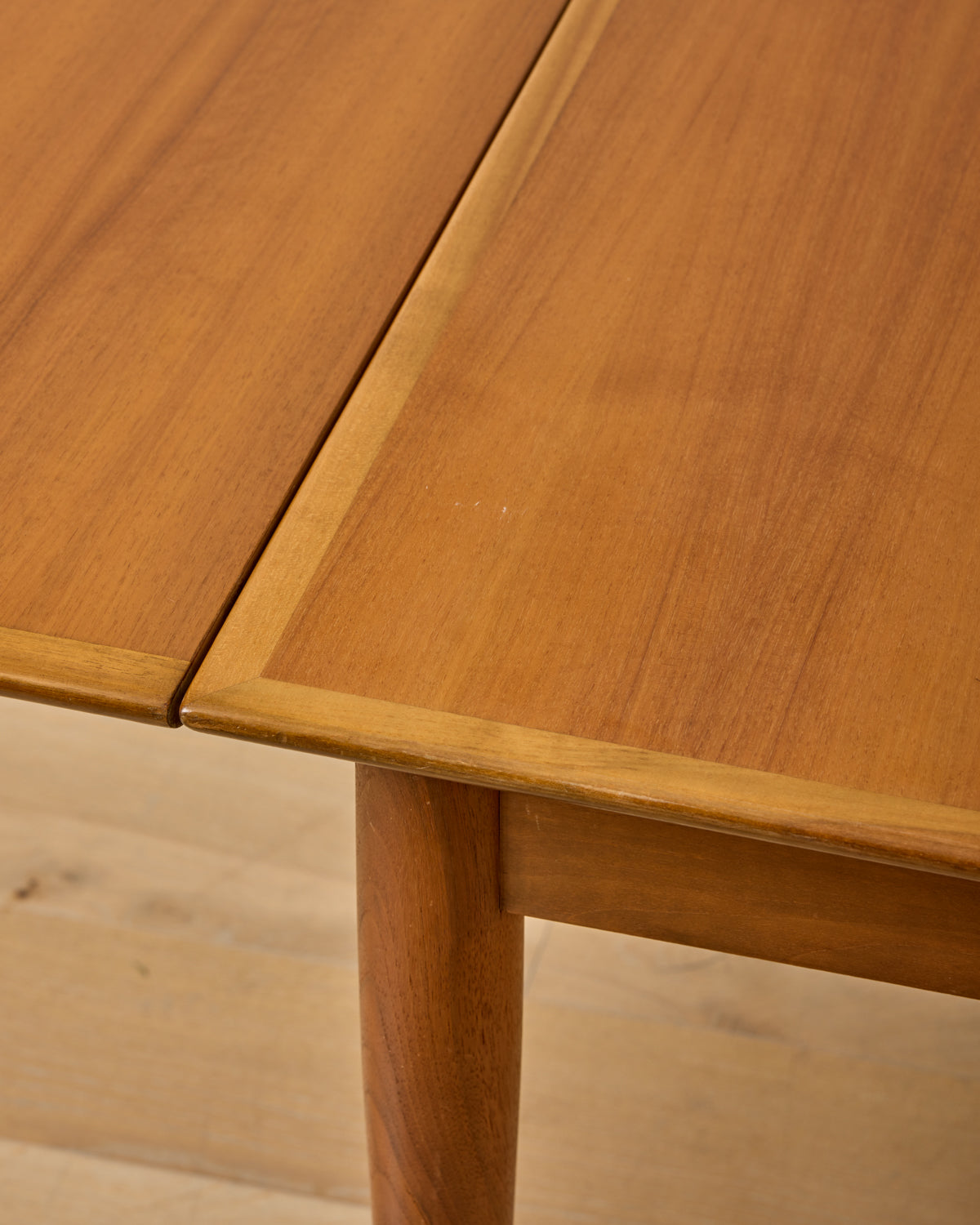 1960s German Beech and Teak Table for ALMA