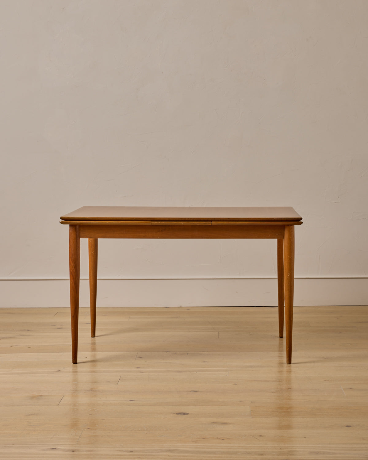 1960s German Beech and Teak Table for ALMA