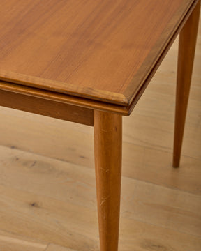 1960s German Beech and Teak Table for ALMA