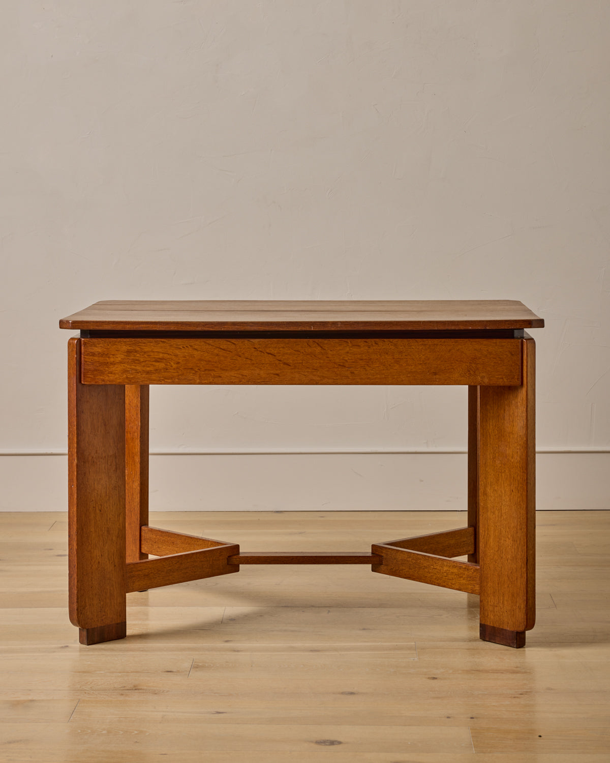 Art Deco Oak Dining Table by H. Pander
