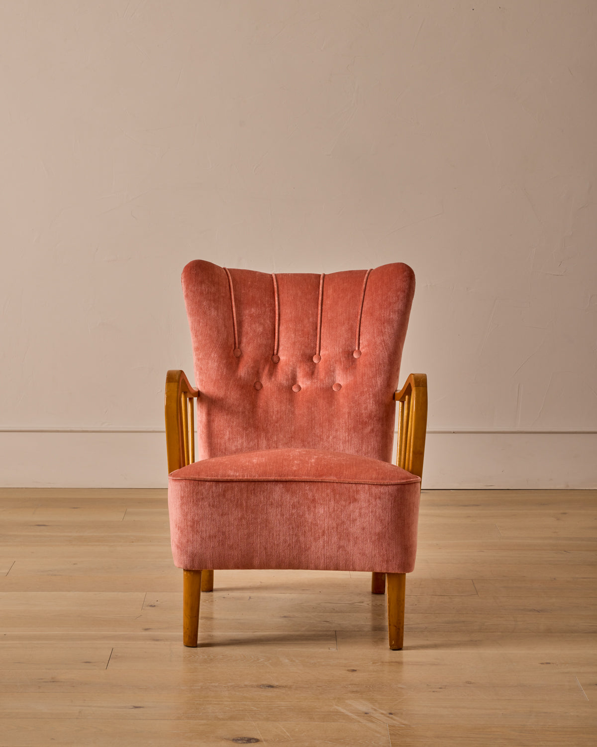 Pair of 1940s Scandinavian Birch Easy Chairs