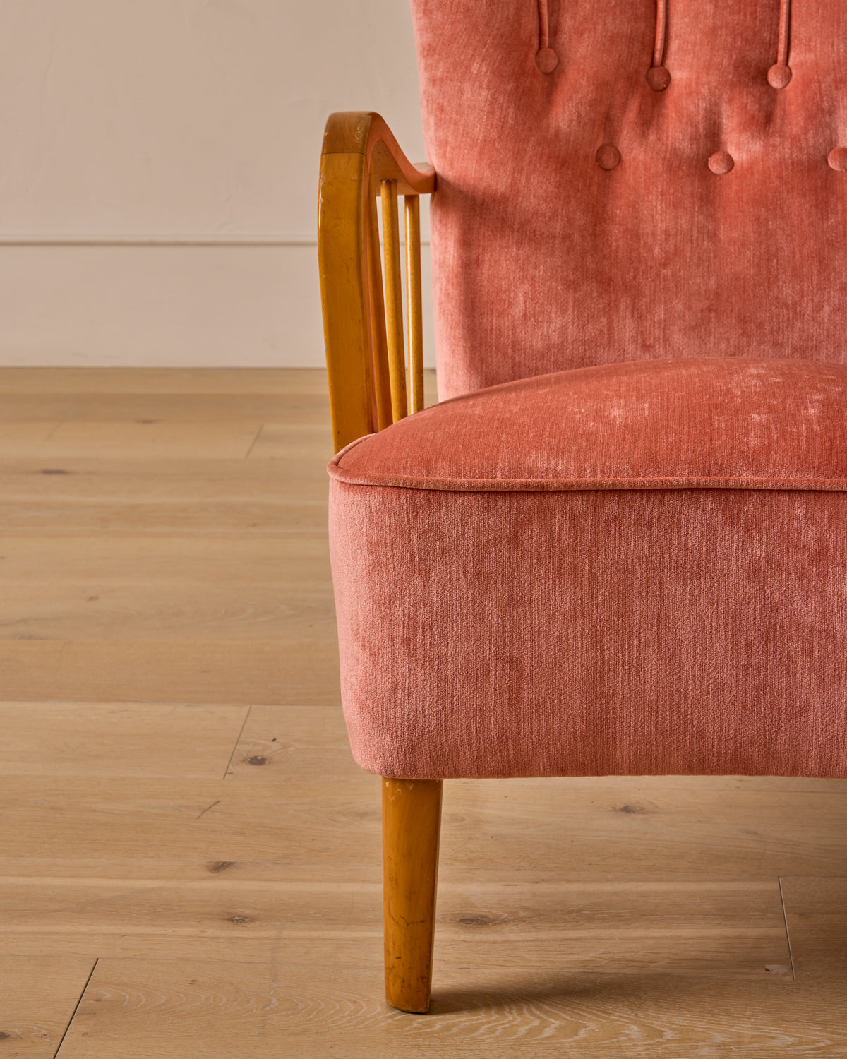Pair of 1940s Scandinavian Birch Easy Chairs