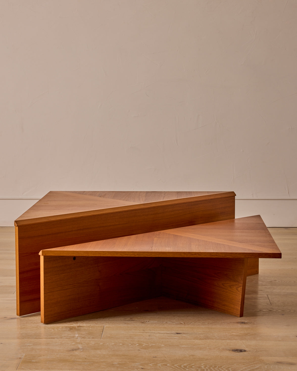Teak Triangular Coffee Tables by Laurits M. Larsen