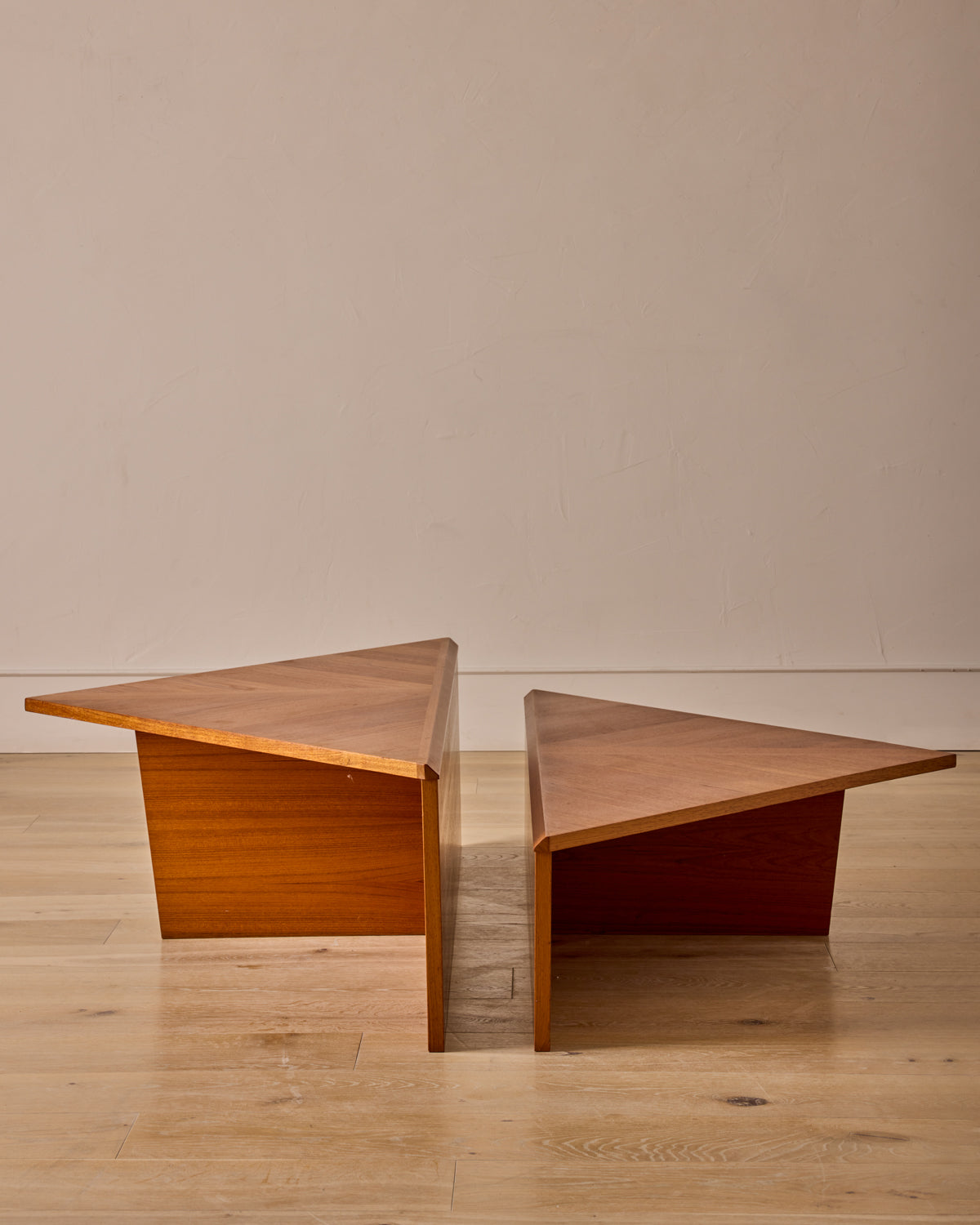 Teak Triangular Coffee Tables by Laurits M. Larsen