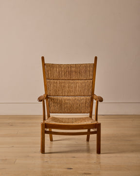 Pair of Rush Armchairs by Bas Van Pelt