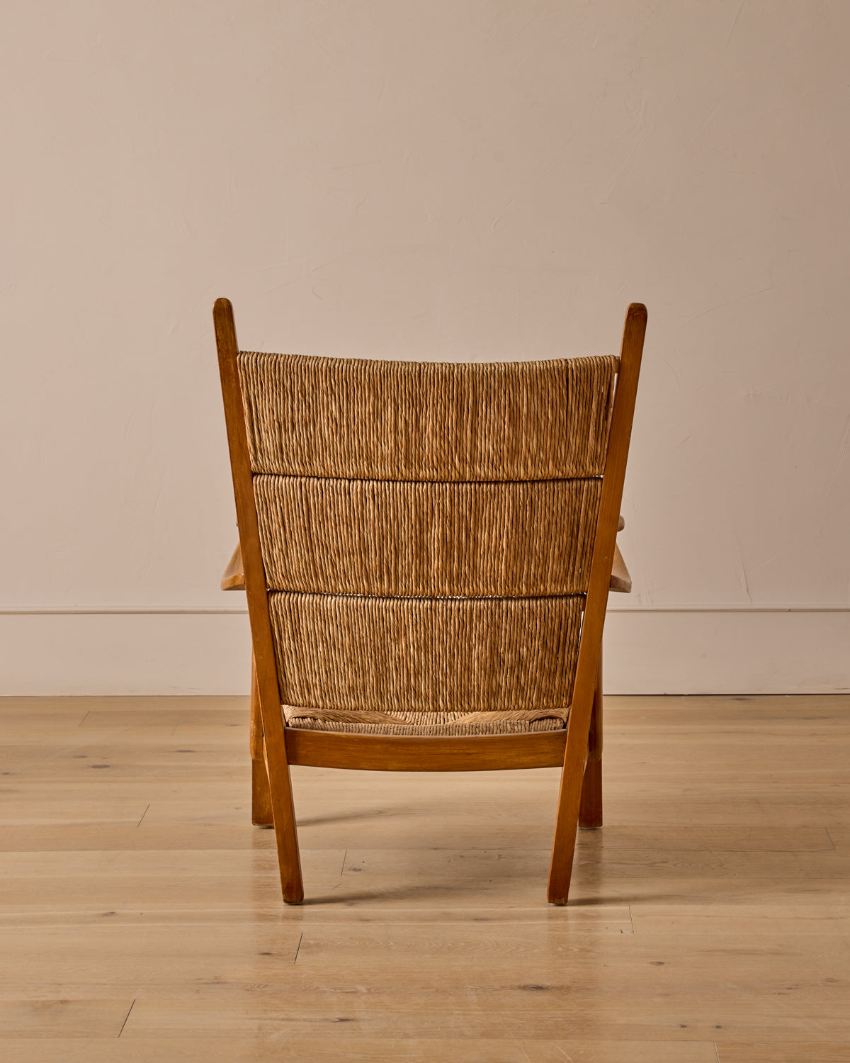 Pair of Rush Armchairs by Bas Van Pelt