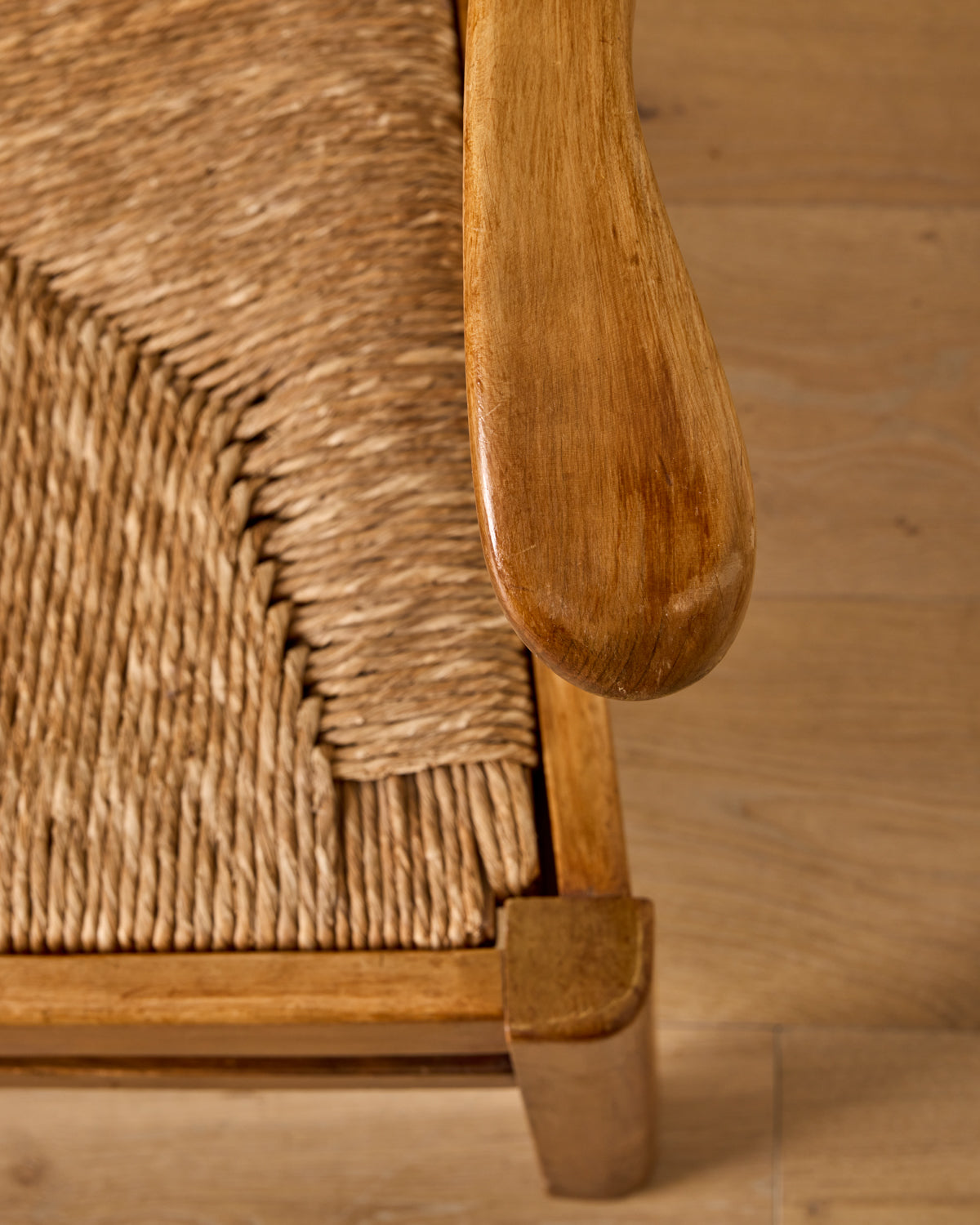 Pair of Rush Armchairs by Bas Van Pelt