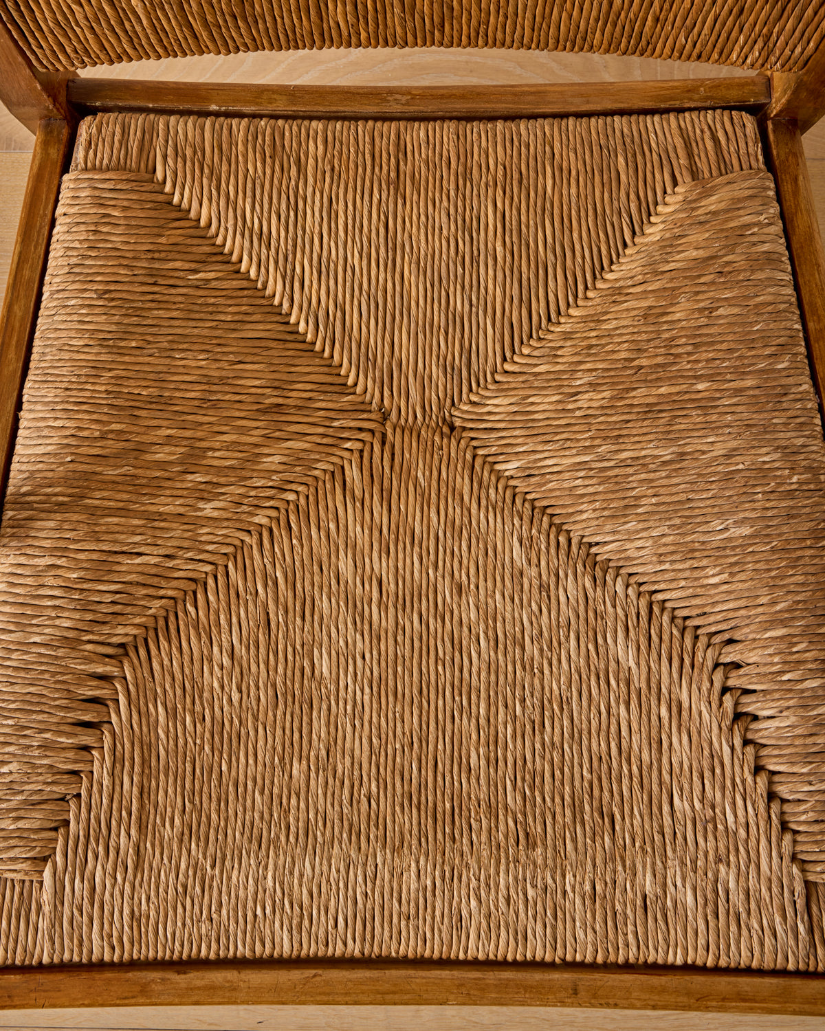 Pair of Rush Armchairs by Bas Van Pelt