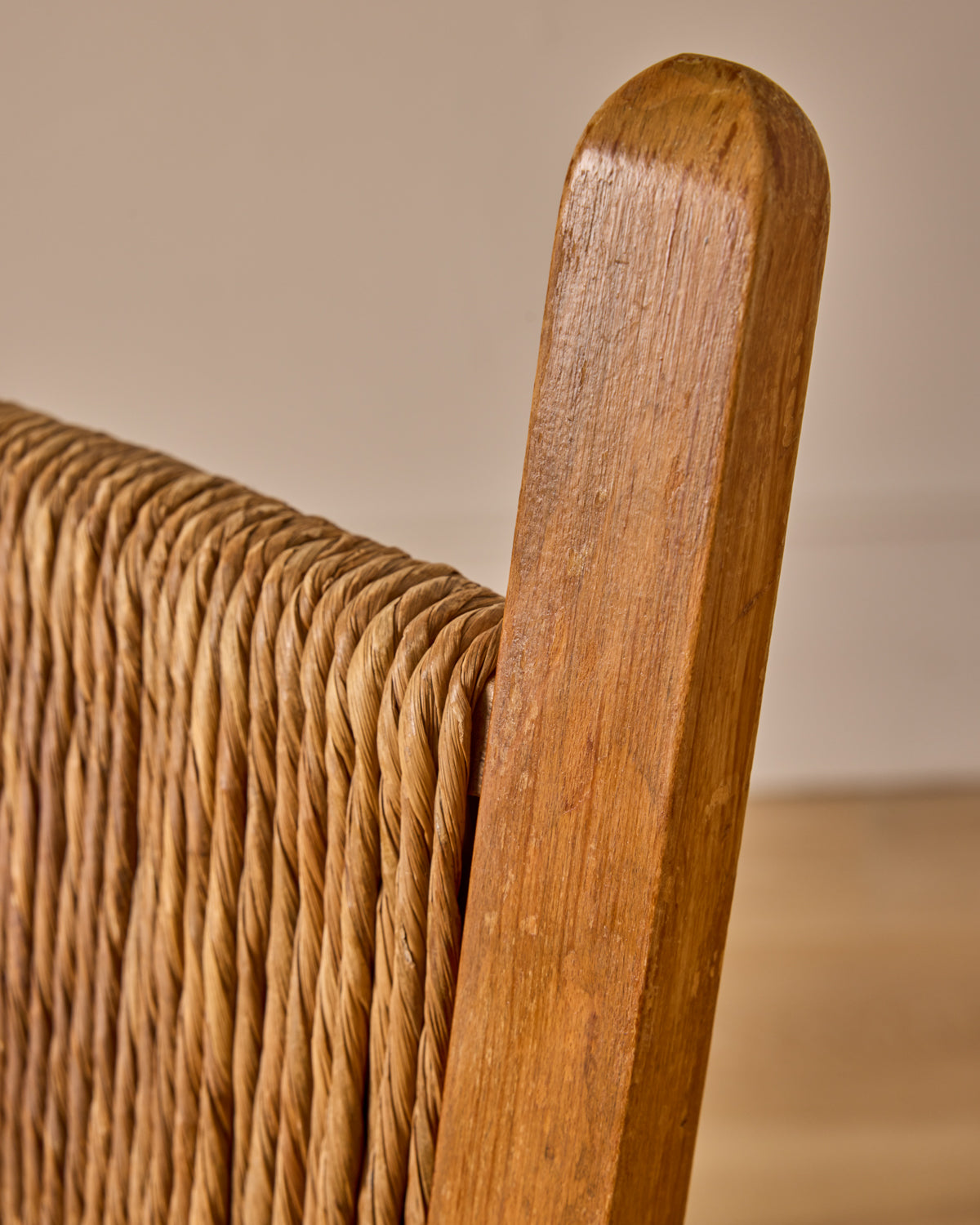 Pair of Rush Armchairs by Bas Van Pelt
