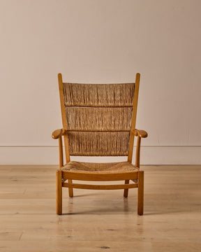 Pair of Rush Armchairs by Bas Van Pelt