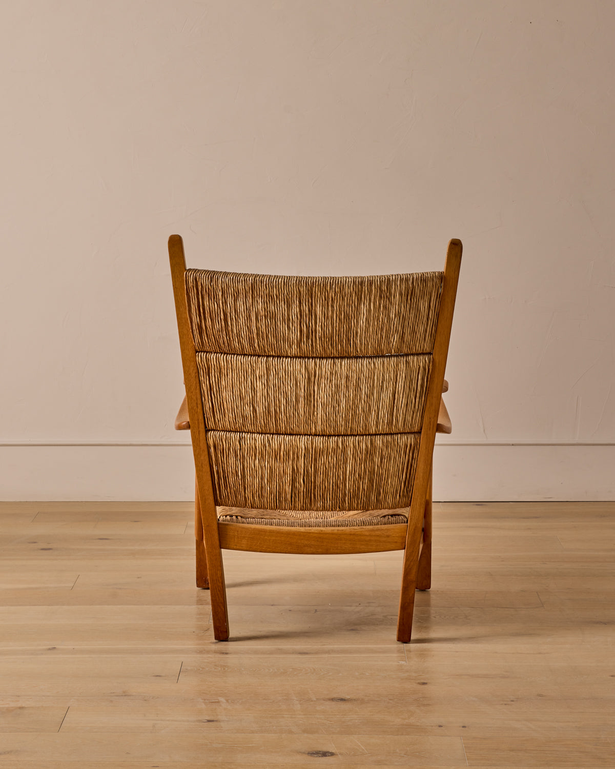 Pair of Rush Armchairs by Bas Van Pelt