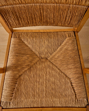 Pair of Rush Armchairs by Bas Van Pelt