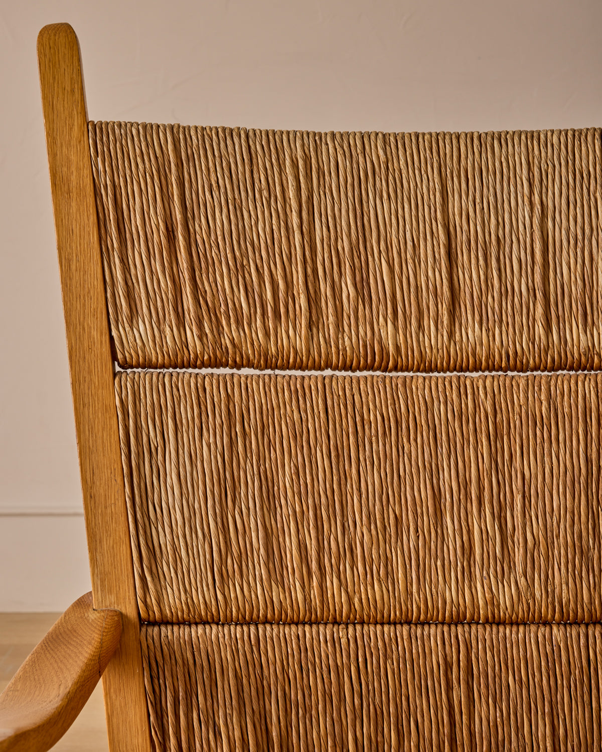 Pair of Rush Armchairs by Bas Van Pelt