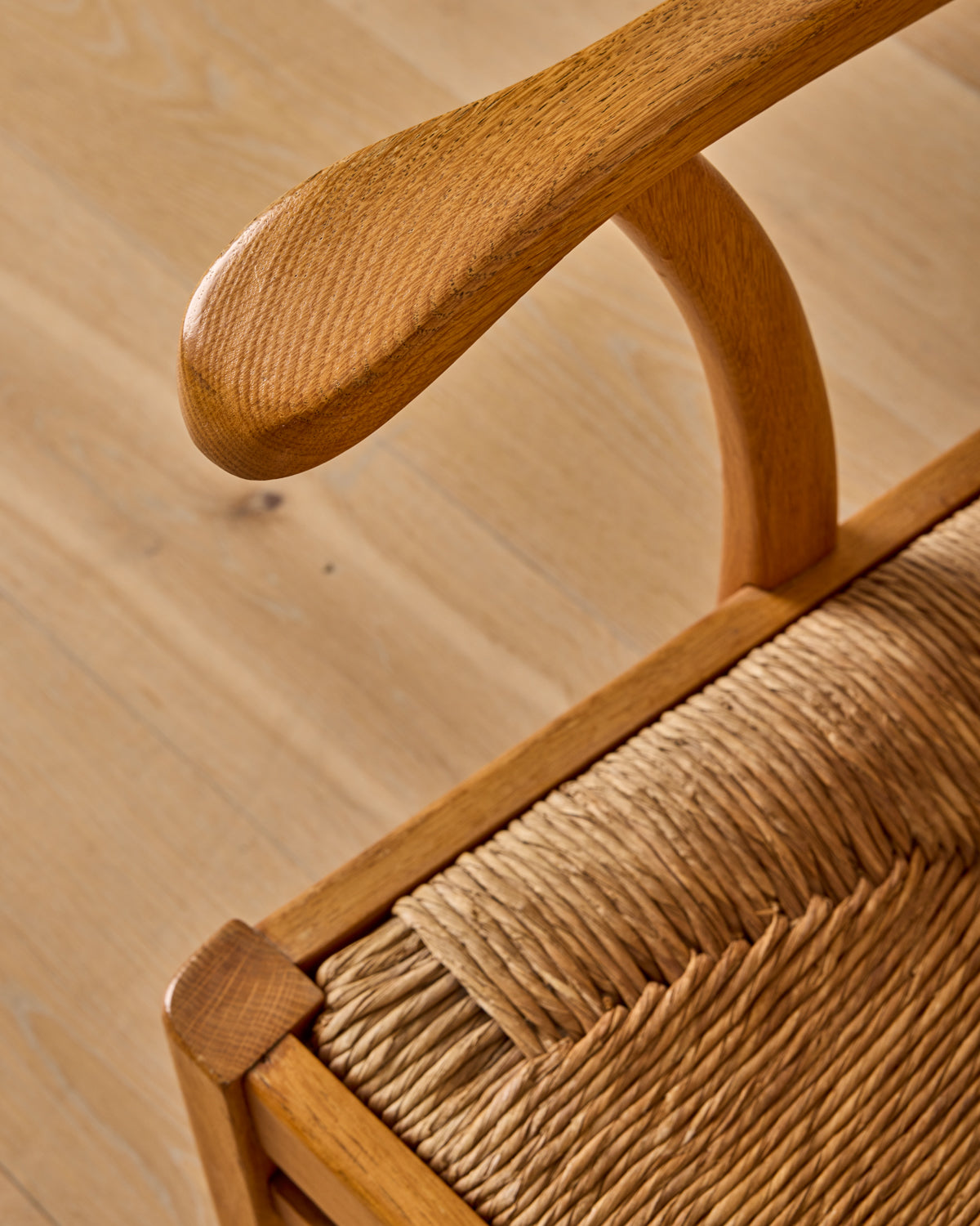 Pair of Rush Armchairs by Bas Van Pelt
