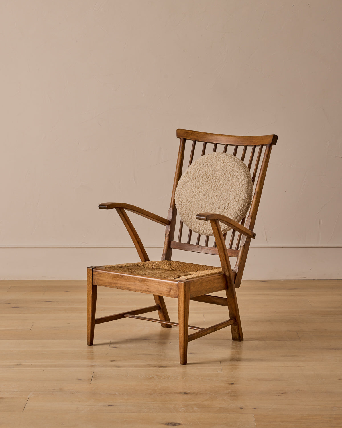 Danish Woven Seat Armchair