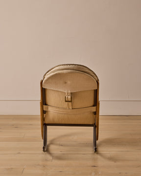 Swiss Leather Rocking Chair