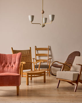 Swiss Leather Rocking Chair