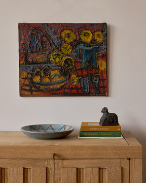 Impasto Still Life with Sunflowers