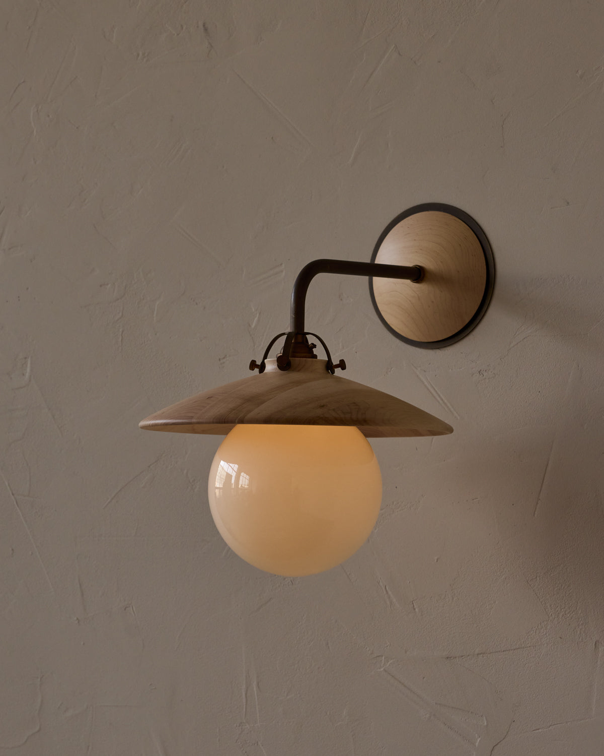 Edmund Wall Sconce - Clear Maple
