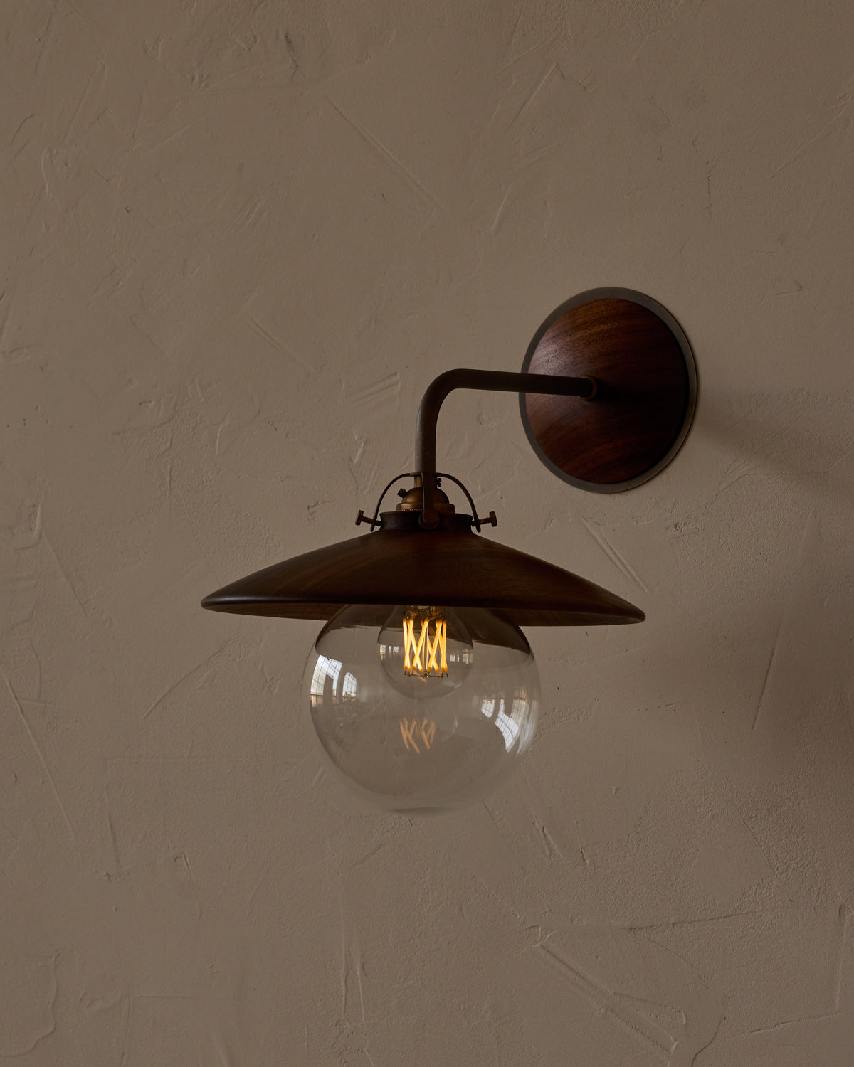 Edmund Wall Sconce - Black Walnut