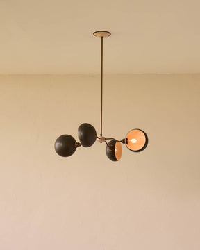 Baker Chandelier - Four Arm - Antique Brass