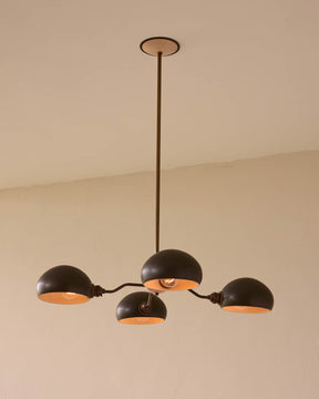 Baker Chandelier - Four Arm - Antique Brass