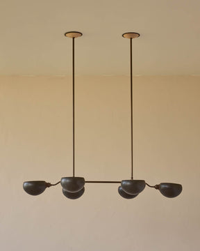 Baker Chandelier - Six Arm - Antique Brass