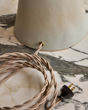 Pair of Ceramic Table Lamps - Robin's Egg Pattern
