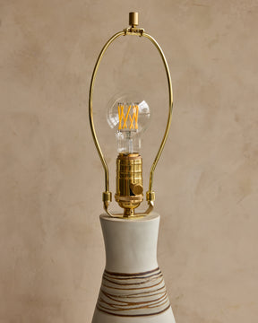 Pair of Ceramic Table Lamps - Robin's Egg Pattern