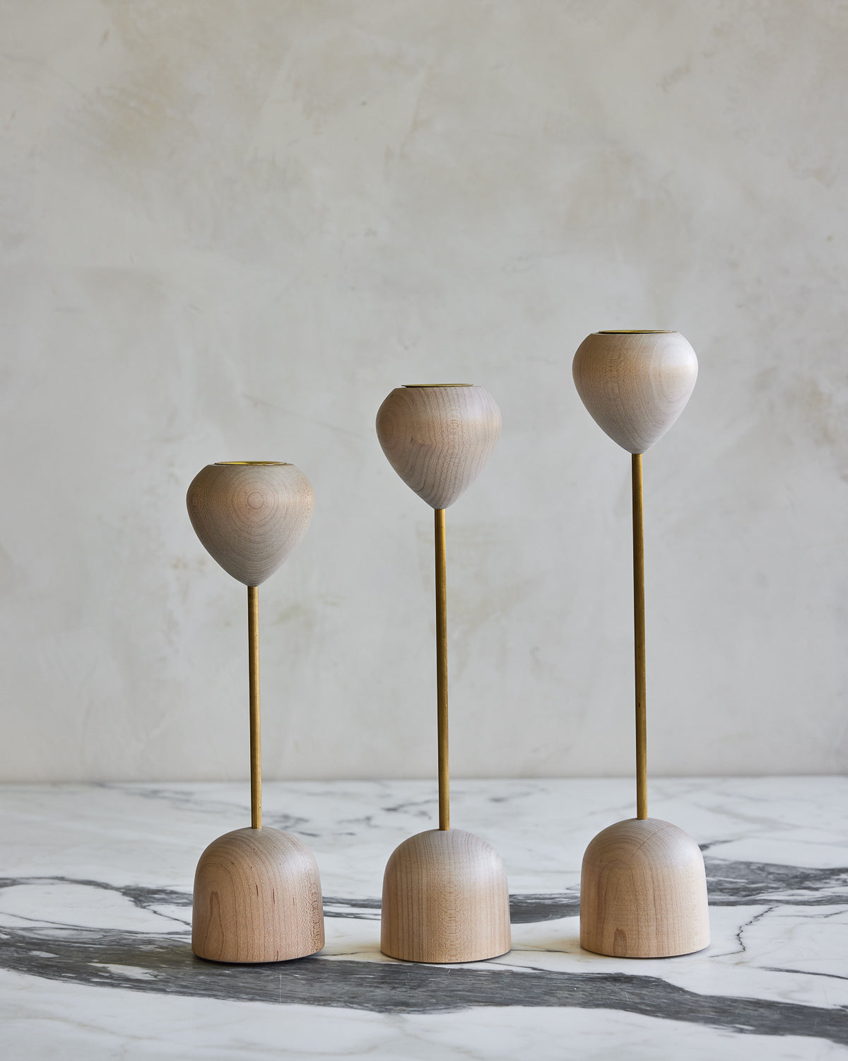 Tulip Candle Holders - Maple