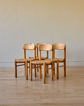 Set of Flat Back Dining Chairs by Rainer Daumiller