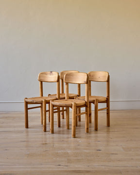 Set of Flat Back Dining Chairs by Rainer Daumiller
