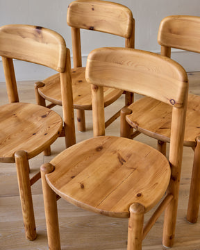 Set of Flat Back Dining Chairs by Rainer Daumiller