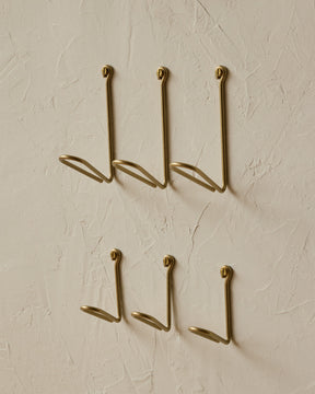 Wendel Wire Hook - Brass