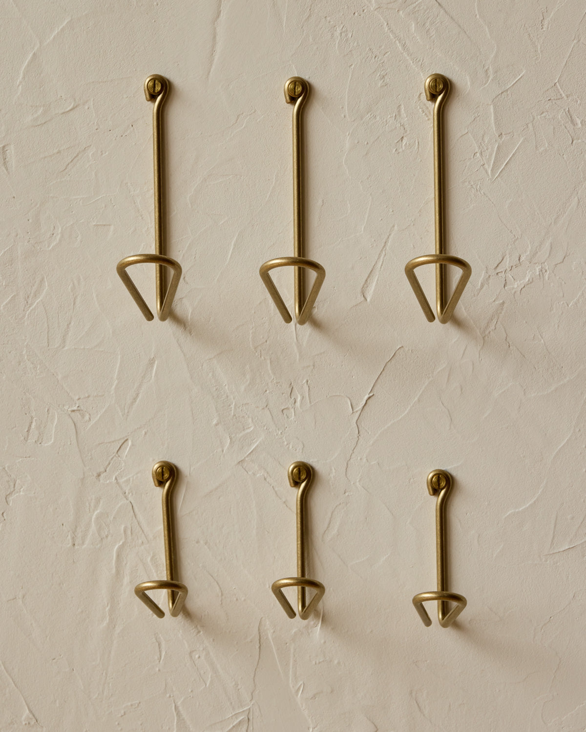 Wendel Wire Hook - Brass