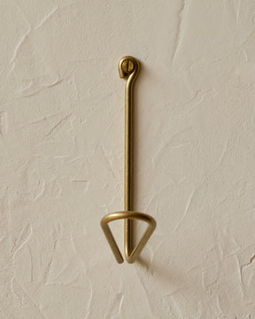 Wendel Wire Hook - Brass