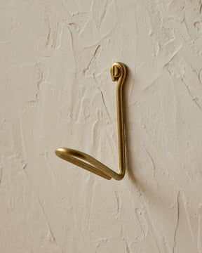 Wendel Wire Hook - Brass